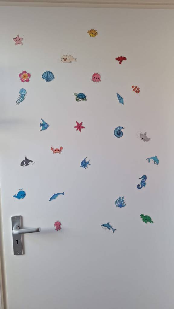Zee stickers tekeningen